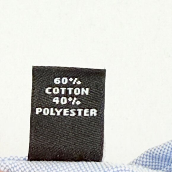 Van Heusen Men's Short Sleeve Regular Fit Wrinkle-Free Blue Shirt Size 20 NWOT - Picture 6 of 9